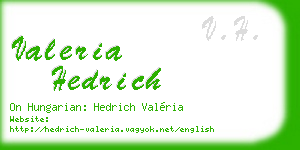 valeria hedrich business card